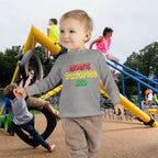 “Mom’s Favorite Kid” Toddler Long Sleeve Tee — Colorful Rasta Kids Shirt - 314 Originals