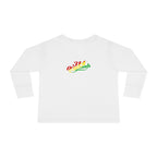 “Mom’s Favorite Kid” Toddler Long Sleeve Tee — Colorful Rasta Kids Shirt - 314 Originals