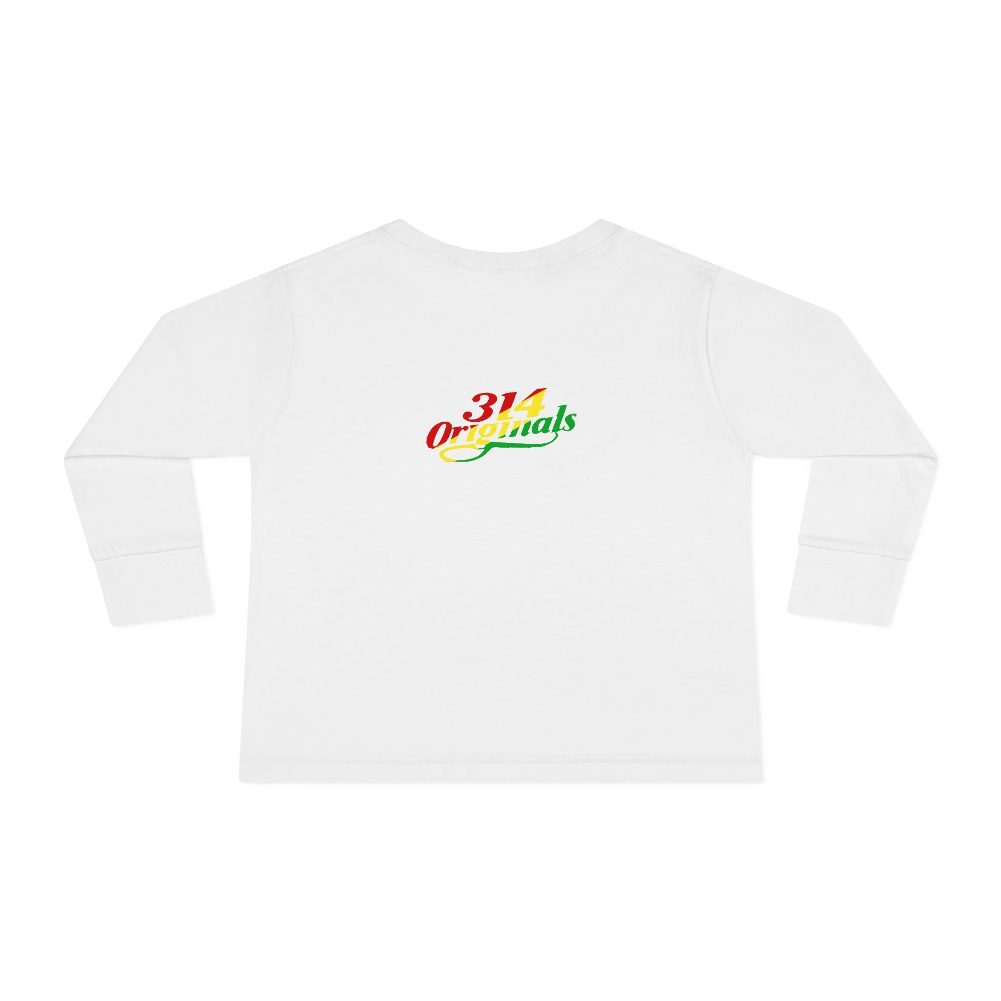 “Mom’s Favorite Kid” Toddler Long Sleeve Tee — Colorful Rasta Kids Shirt - 314 Originals