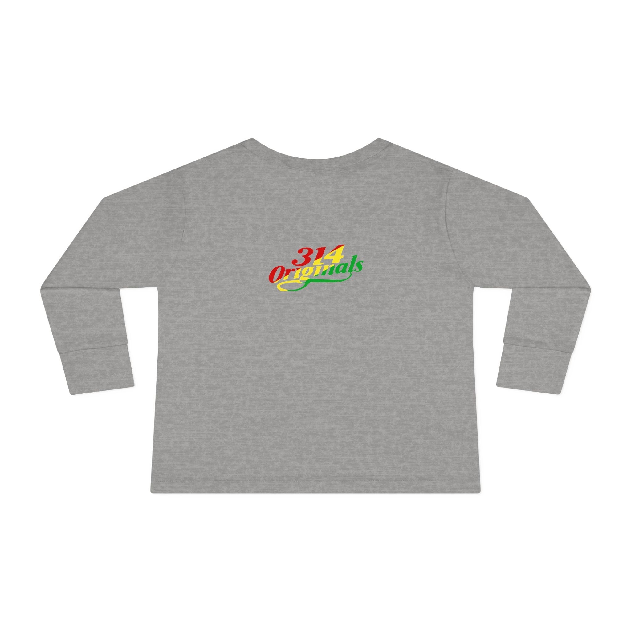 “Mom’s Favorite Kid” Toddler Long Sleeve Tee — Colorful Rasta Kids Shirt - 314 Originals
