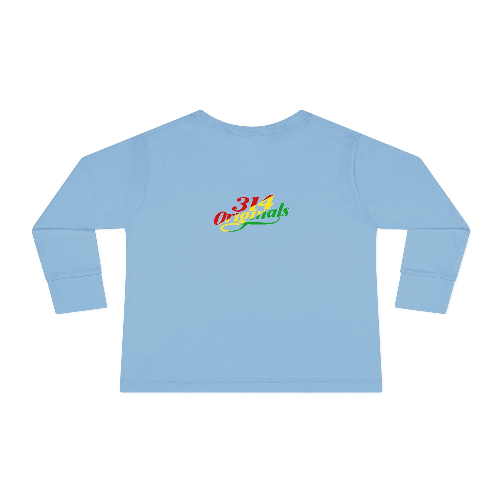 “Mom’s Favorite Kid” Toddler Long Sleeve Tee — Colorful Rasta Kids Shirt - 314 Originals