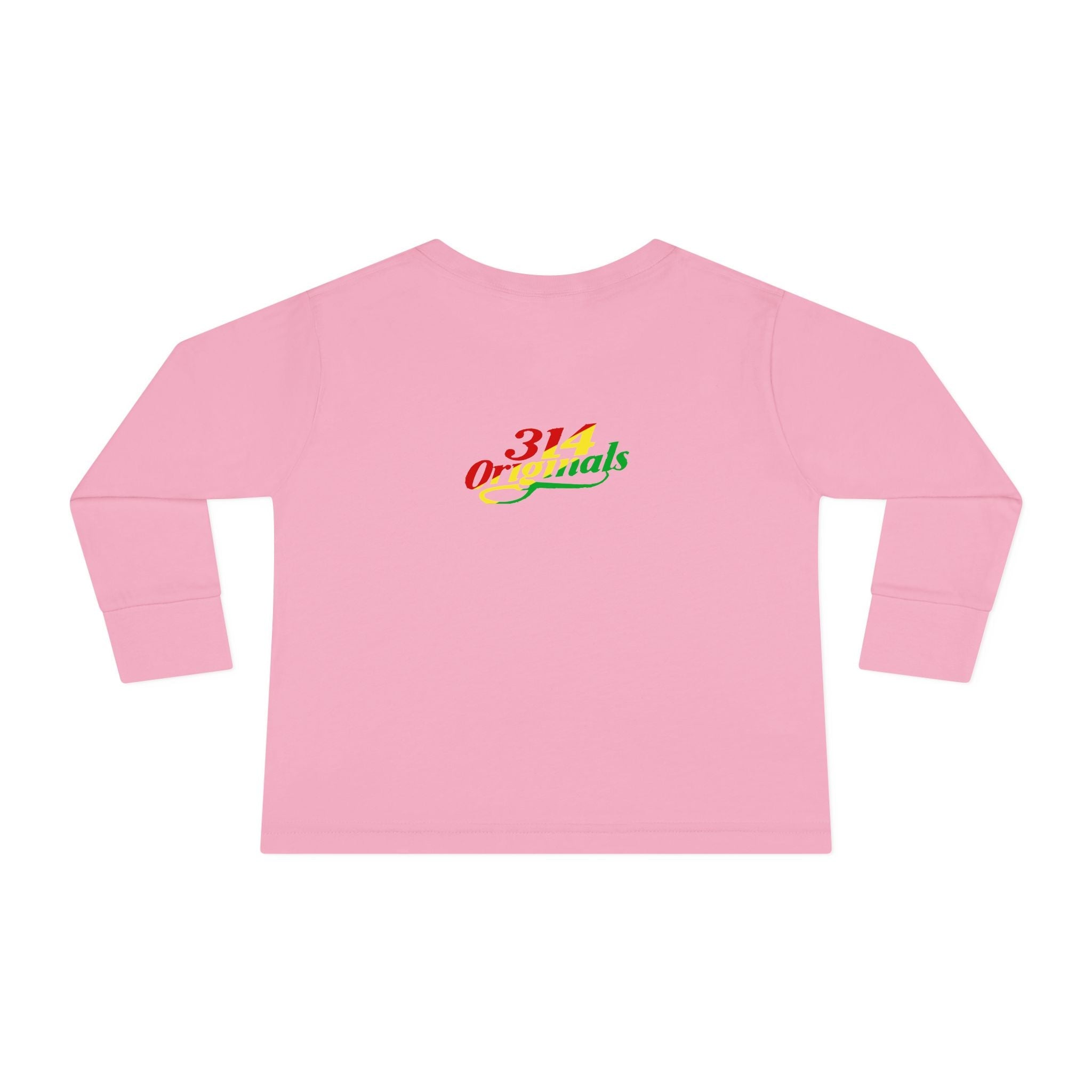 “Mom’s Favorite Kid” Toddler Long Sleeve Tee — Colorful Rasta Kids Shirt - 314 Originals