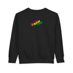 Mom's Favorite Kid Toddler Sweatshirt — Colorful Retro Rasta Kids Pullover - 314 Originals