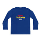"Mom's Favorite Kid" Youth Long Sleeve Tee —Colorful Retro Design - 314 Originals