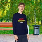 "Mom's Favorite Kid" Youth Long Sleeve Tee —Colorful Retro Design - 314 Originals