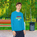 "Mom's Favorite Kid" Youth Long Sleeve Tee —Colorful Retro Design - 314 Originals