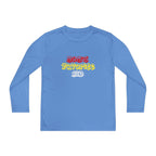 "Mom's Favorite Kid" Youth Long Sleeve Tee —Colorful Retro Design - 314 Originals