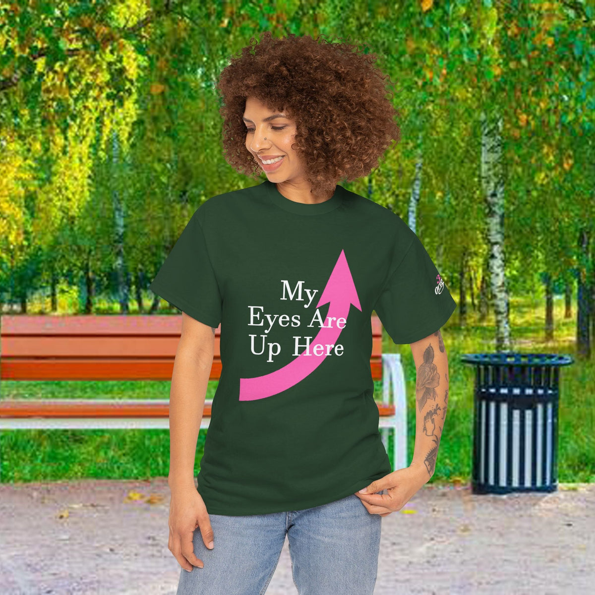 "My Eyes Are Up Here" Graphic Tee - 314 Originals