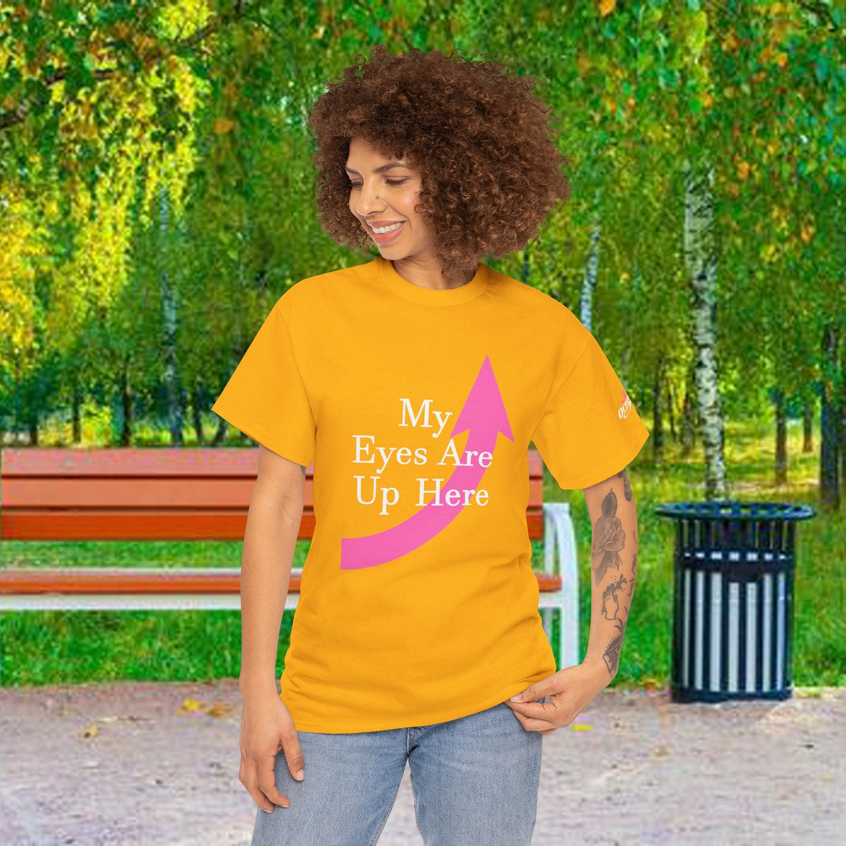 "My Eyes Are Up Here" Graphic Tee - 314 Originals