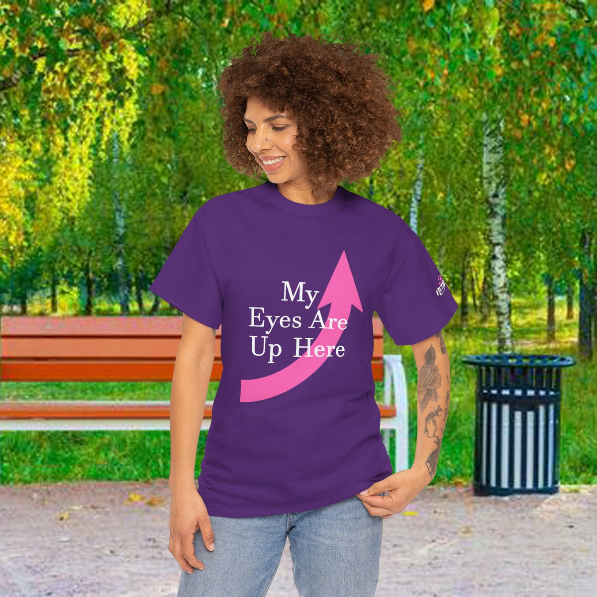 "My Eyes Are Up Here" Graphic Tee - 314 Originals
