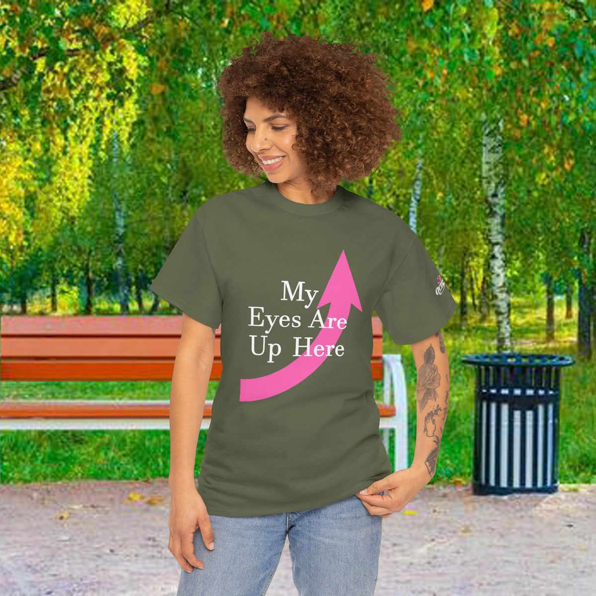 "My Eyes Are Up Here" Graphic Tee - 314 Originals