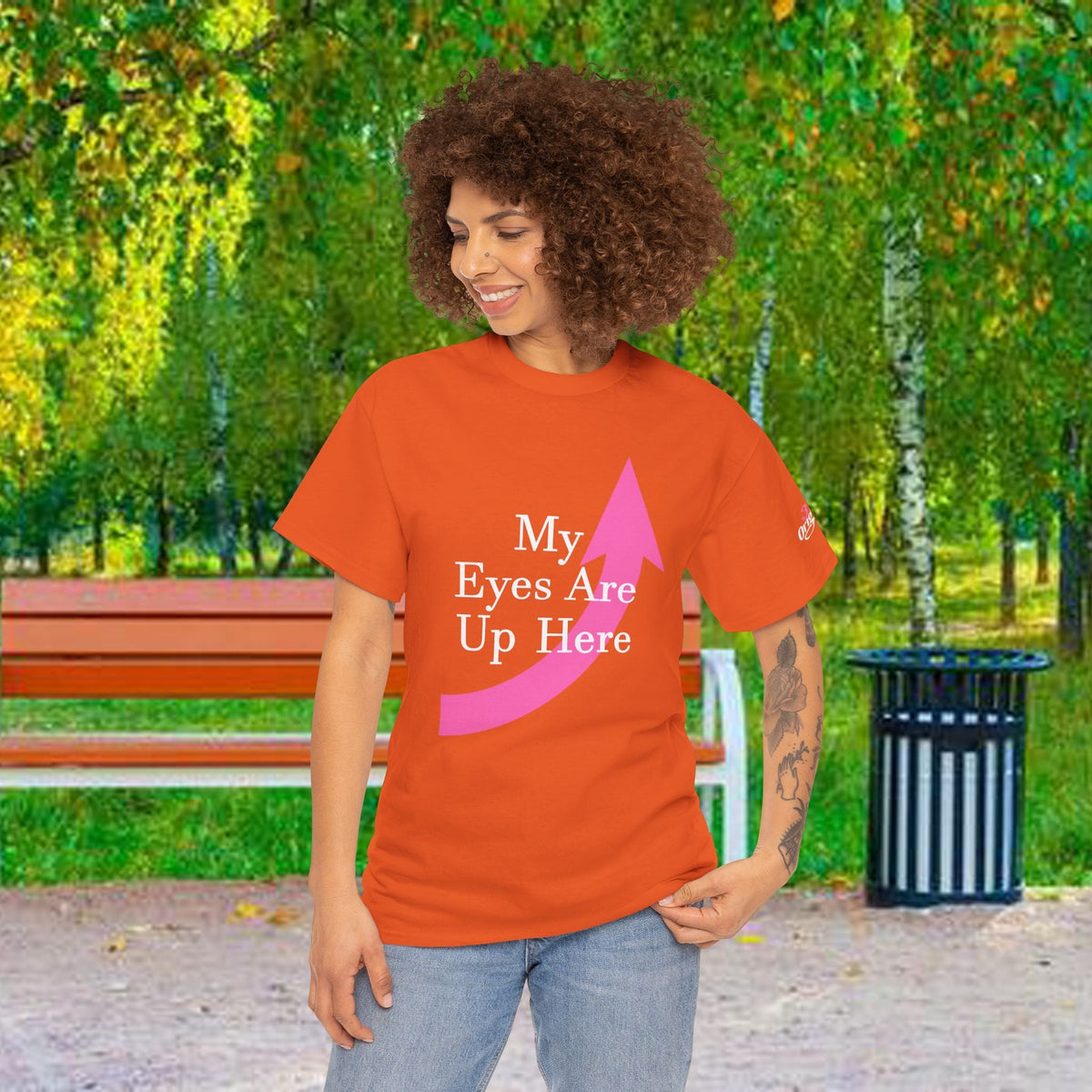 "My Eyes Are Up Here" Graphic Tee - 314 Originals