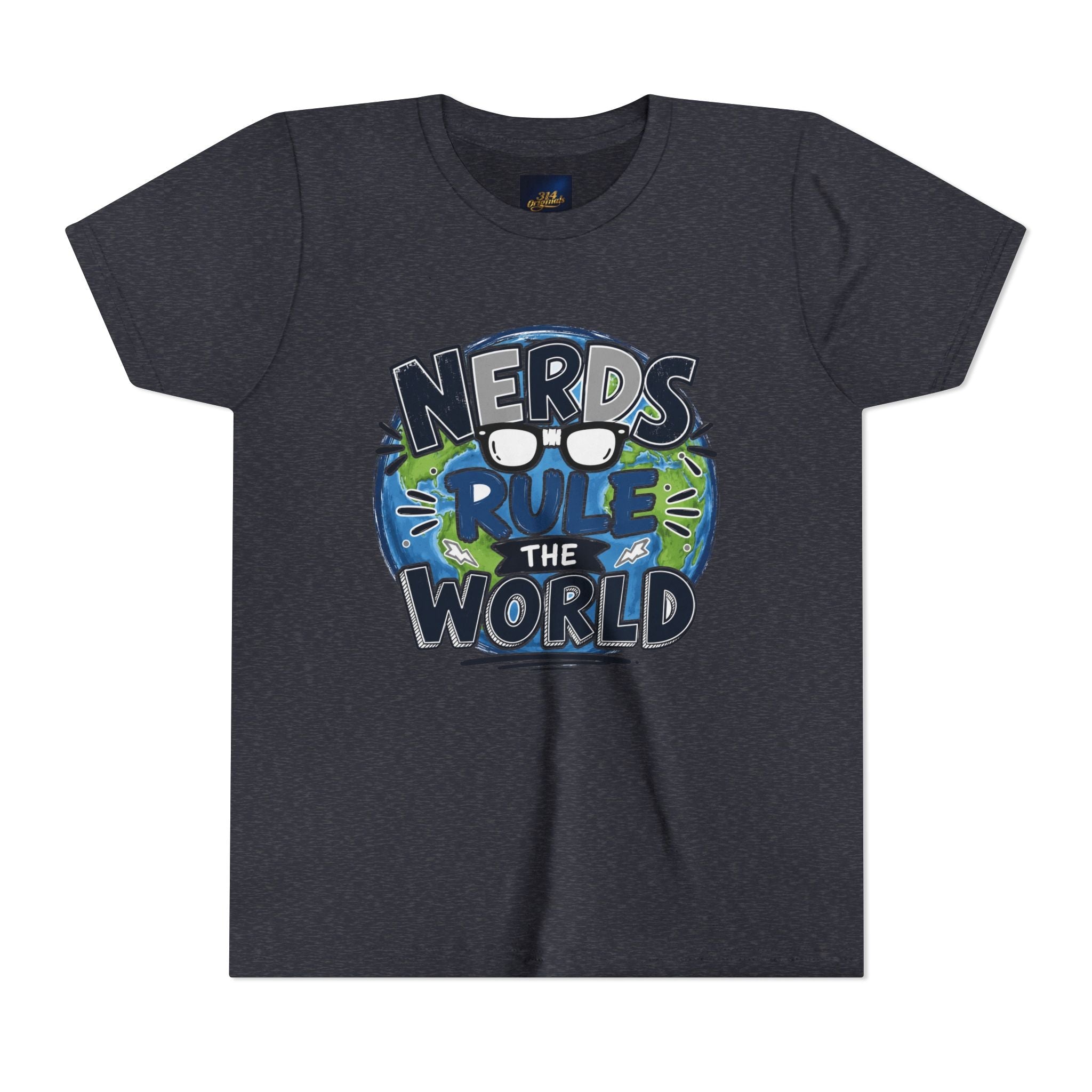 "Nerds Rule the World" Graphic Youth Tee Shirt - 314 Originals