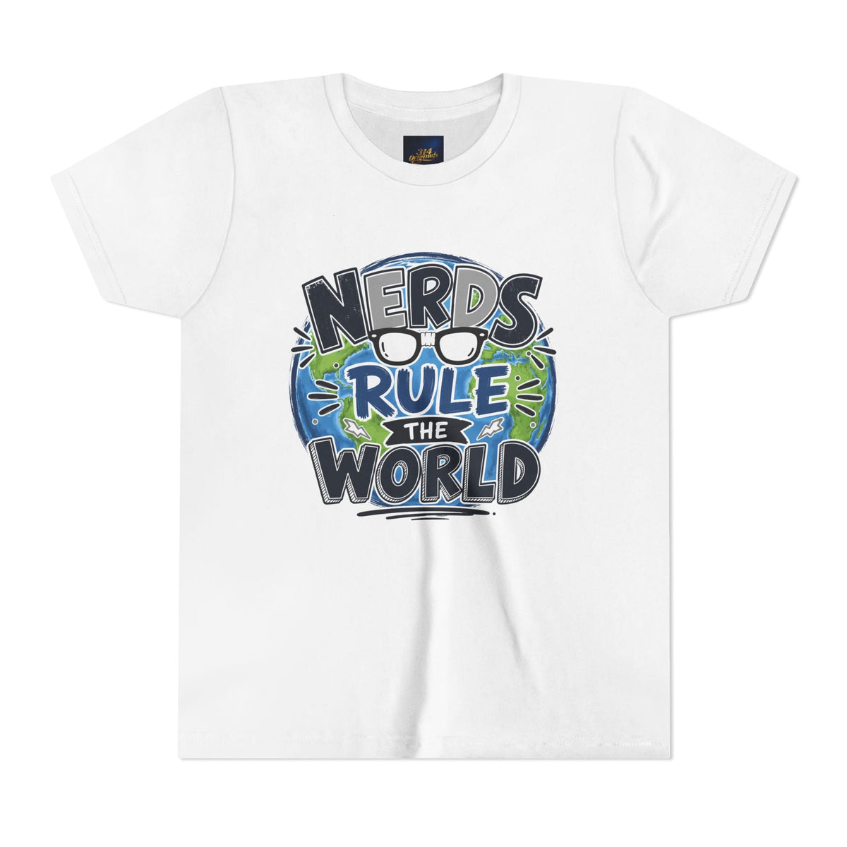 "Nerds Rule the World" Graphic Youth Tee Shirt - 314 Originals