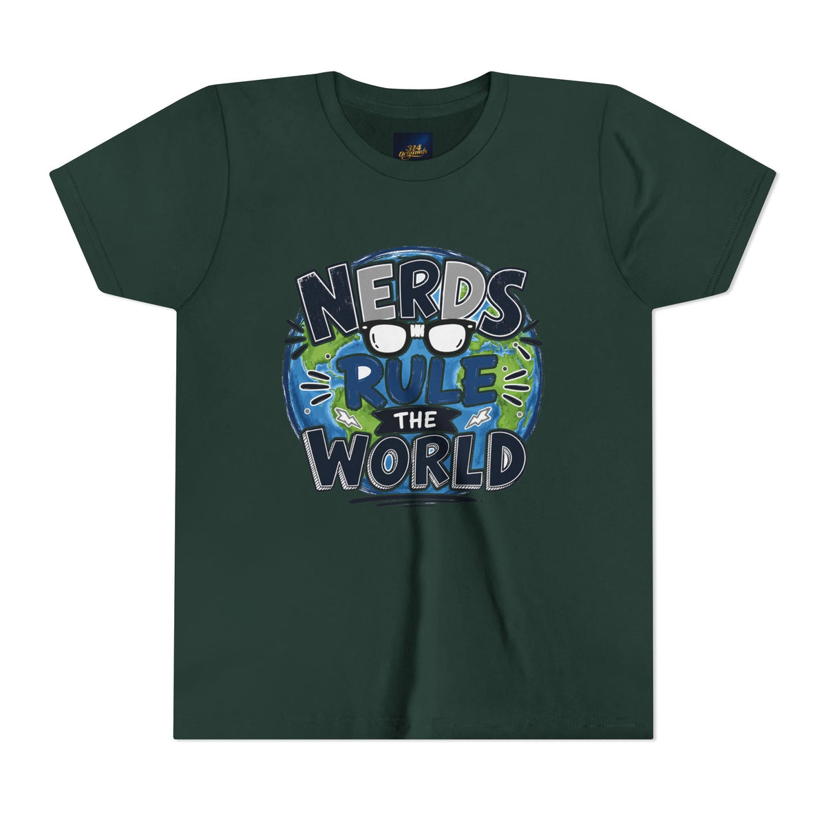 "Nerds Rule the World" Graphic Youth Tee Shirt - 314 Originals