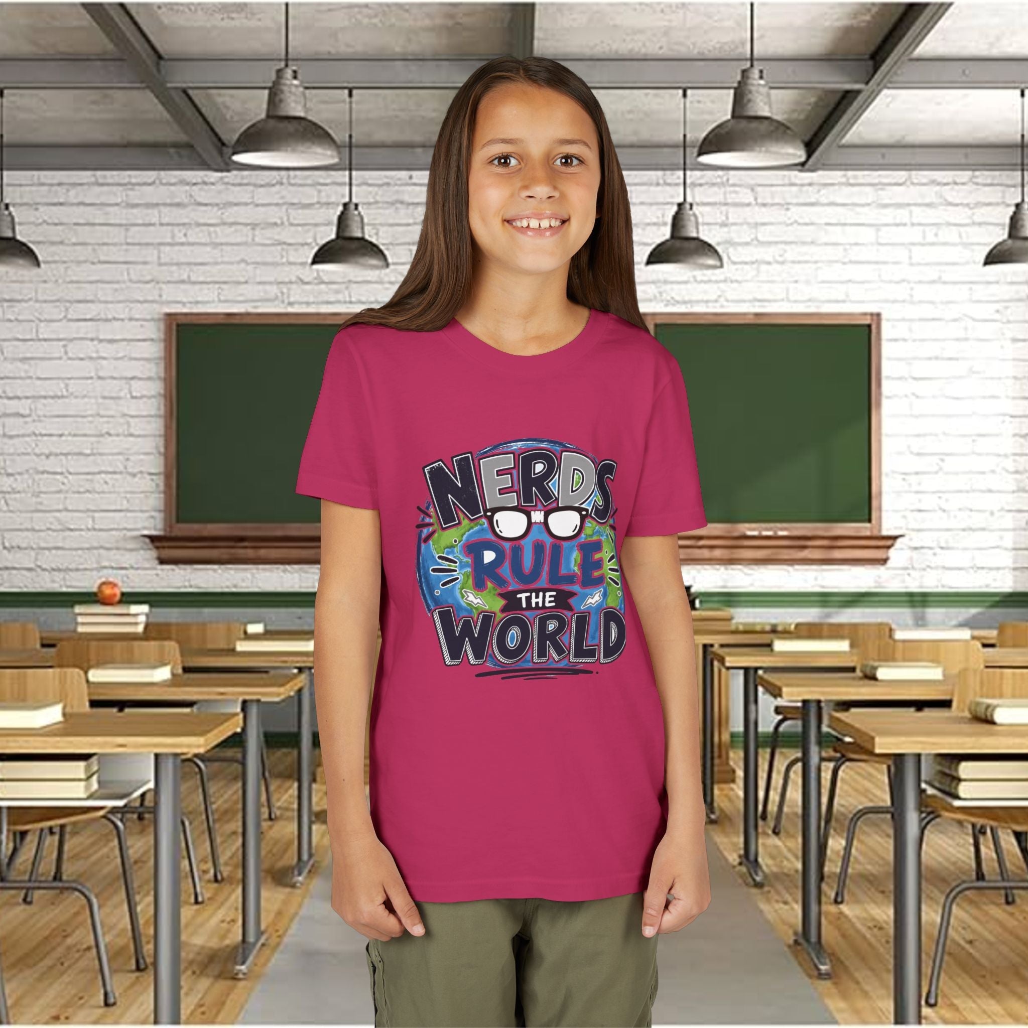 "Nerds Rule the World" Graphic Youth Tee Shirt - 314 Originals