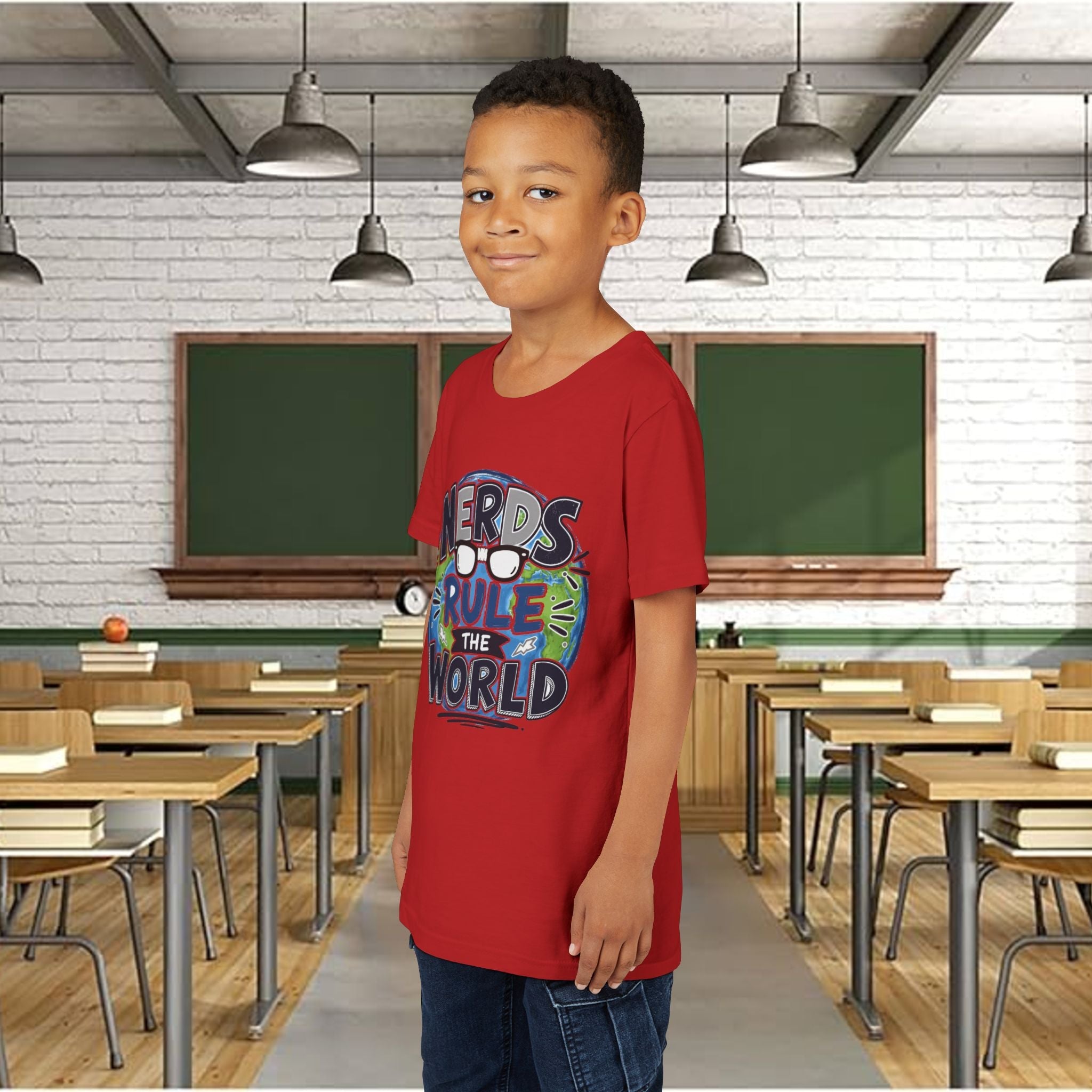 "Nerds Rule the World" Graphic Youth Tee Shirt - 314 Originals