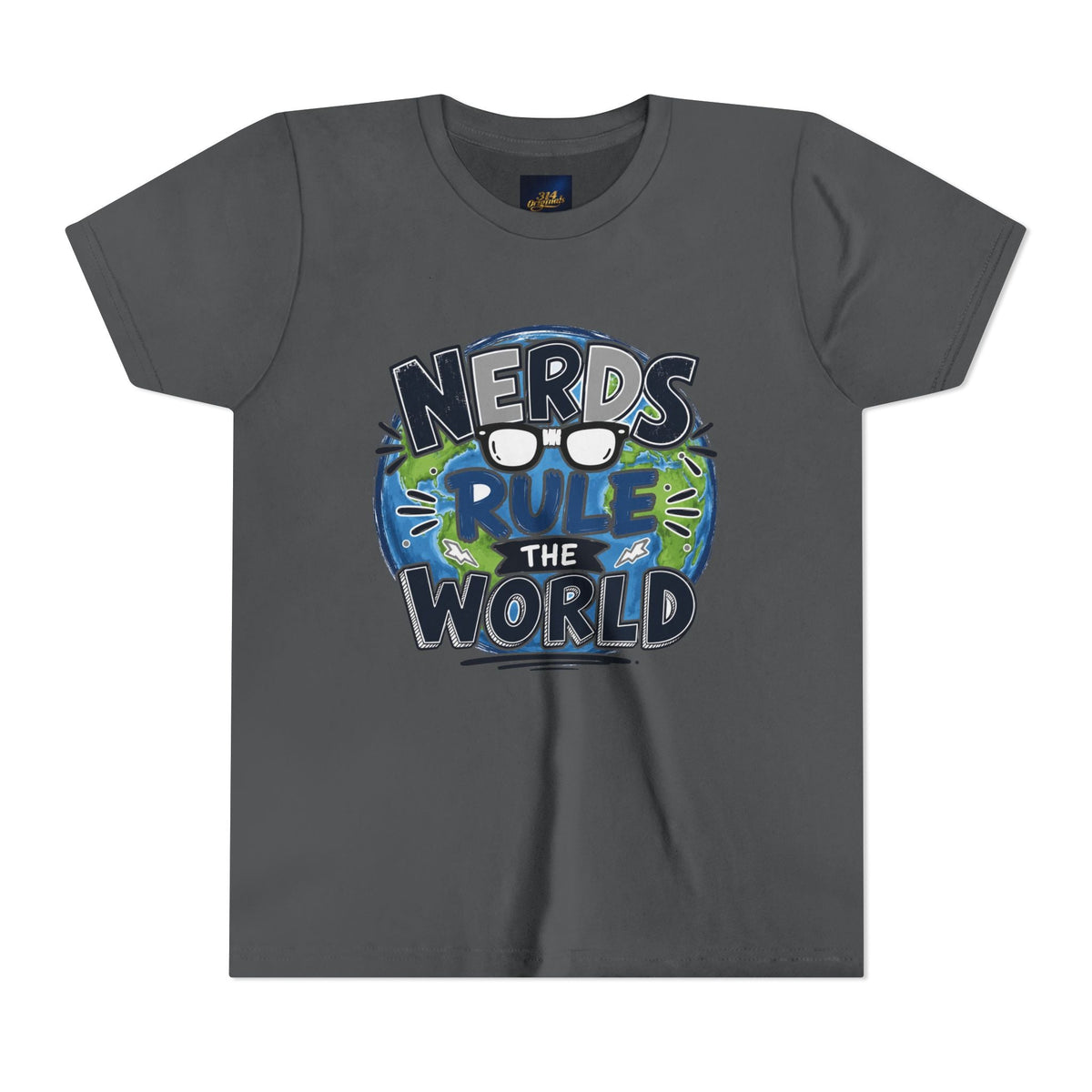 "Nerds Rule the World" Graphic Youth Tee Shirt - 314 Originals