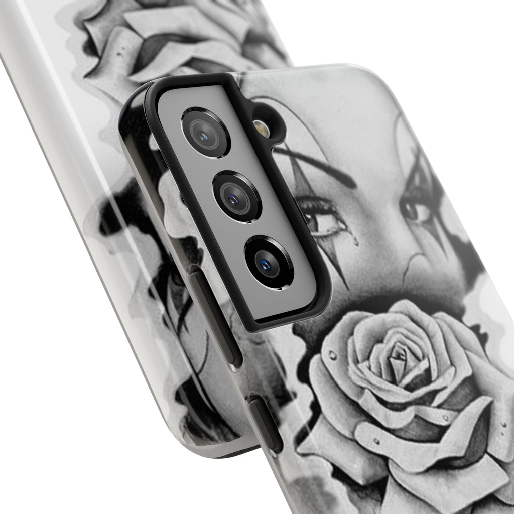 Noir Clown Face with Rose Shockproof Phone Cover - 314 Originals