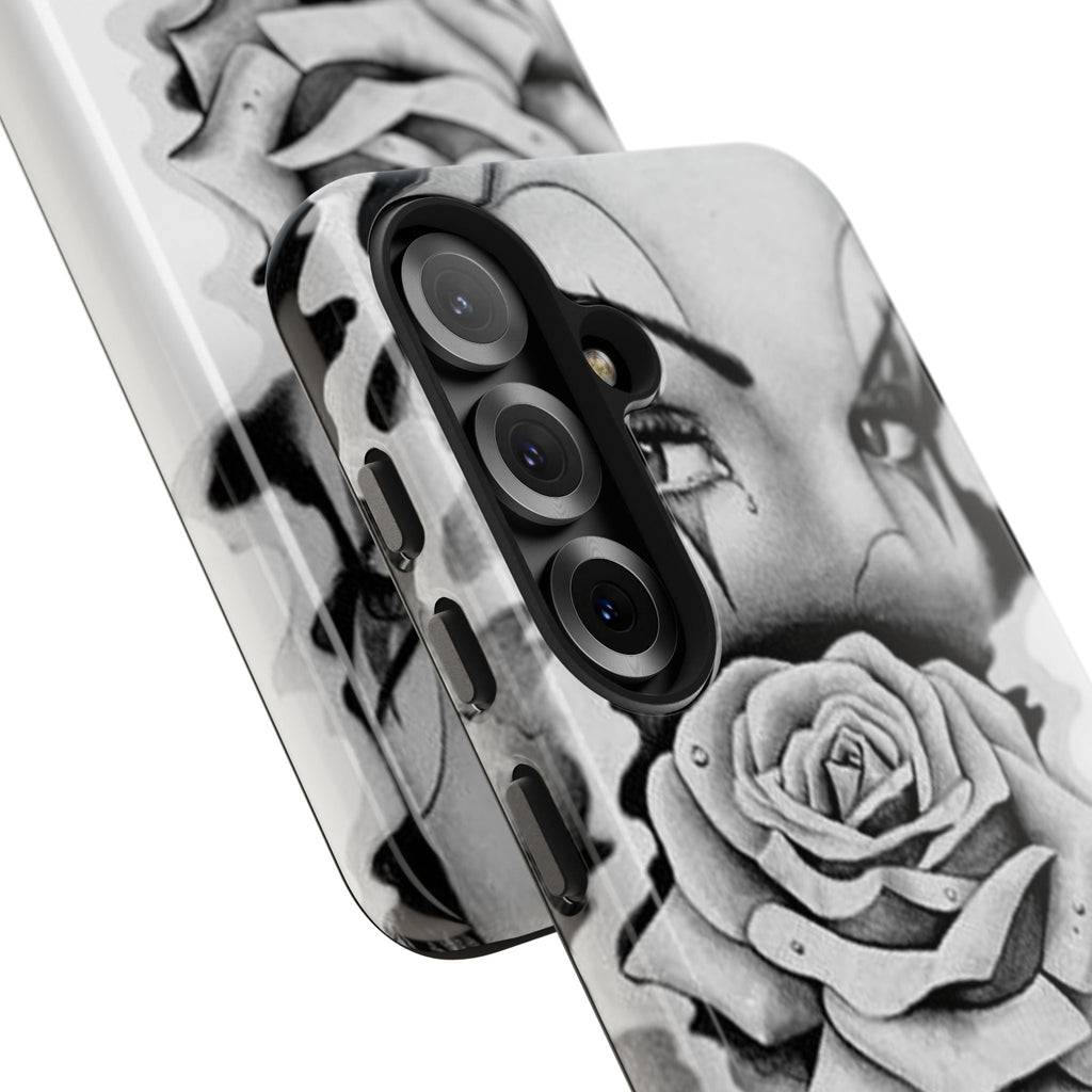 Noir Clown Face with Rose Shockproof Phone Cover - 314 Originals