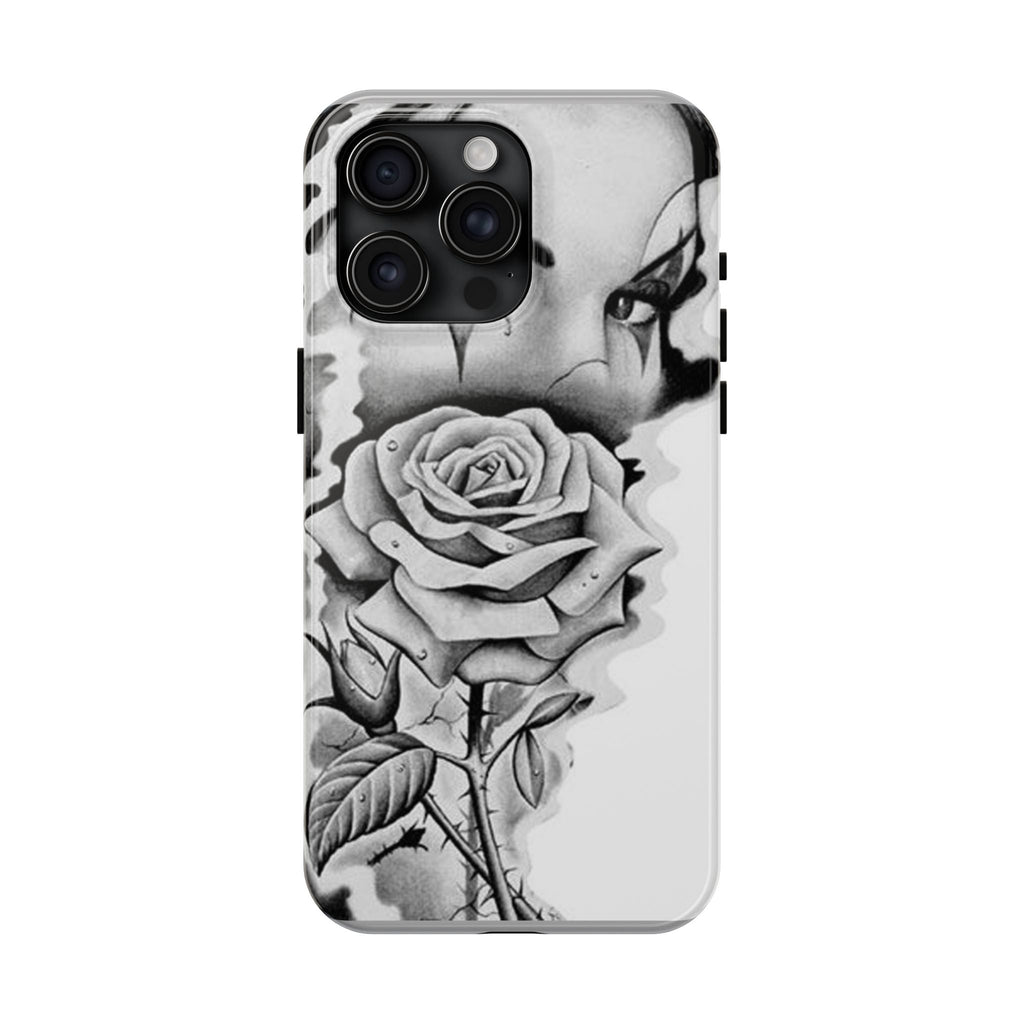 Noir Clown Face with Rose Shockproof Phone Cover - 314 Originals