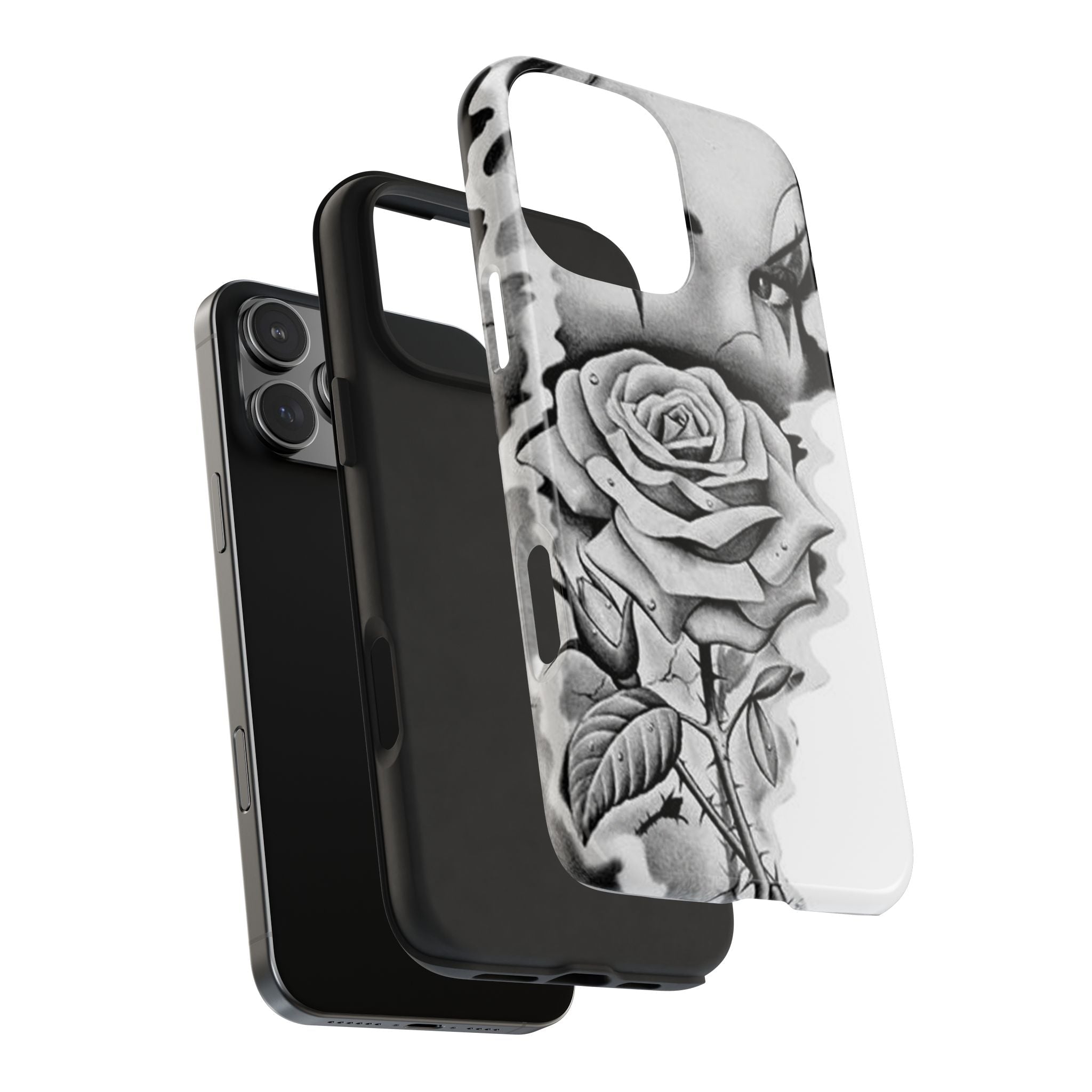Noir Clown Face with Rose Shockproof Phone Cover - 314 Originals