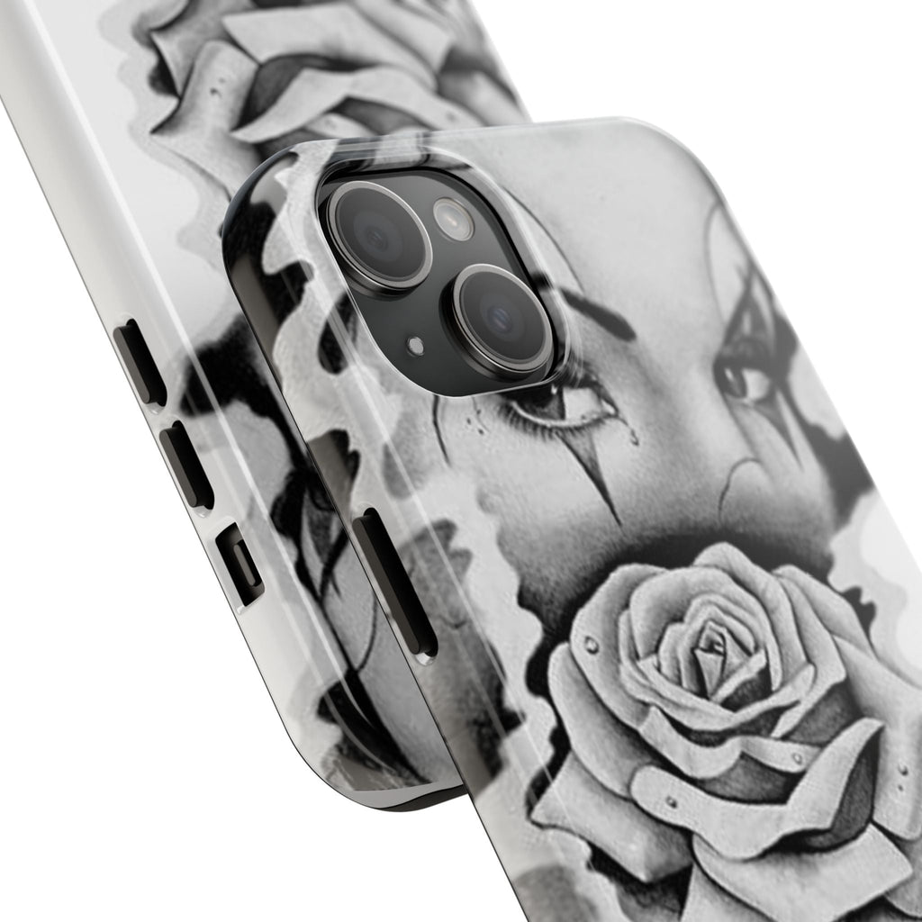 Noir Clown Face with Rose Shockproof Phone Cover - 314 Originals