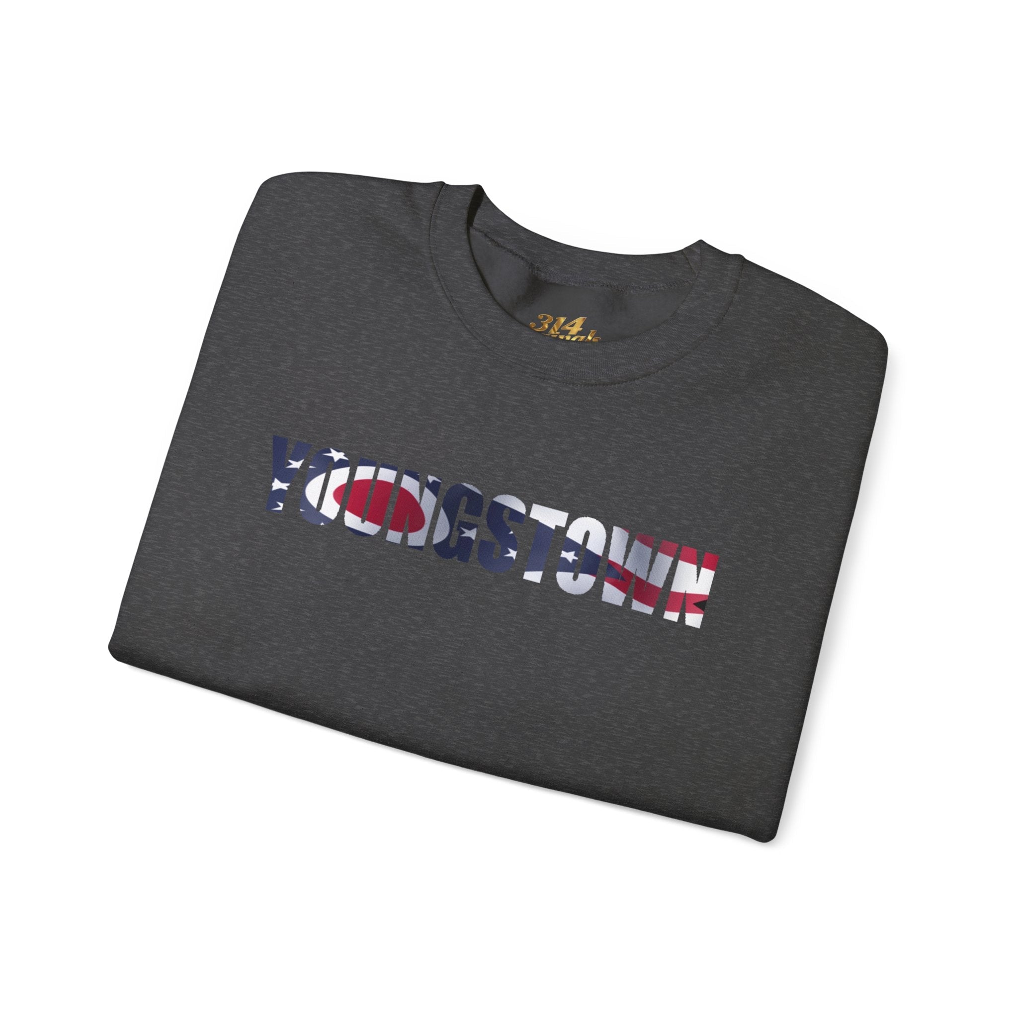 Ohio Flag Crewneck Sweatshirt — Youngstown Ohio State Pride Pullover - 314 Originals
