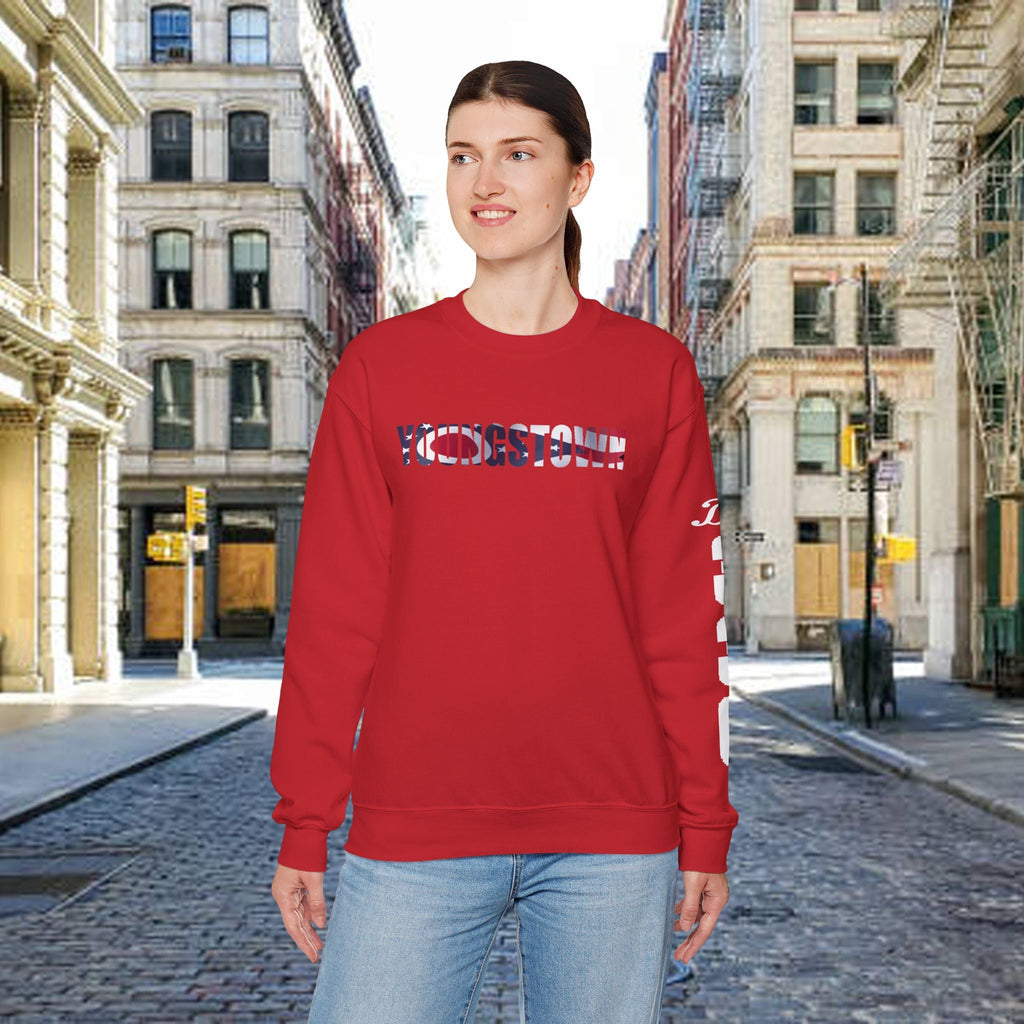 Ohio Flag Crewneck Sweatshirt — Youngstown Ohio State Pride Pullover - 314 Originals