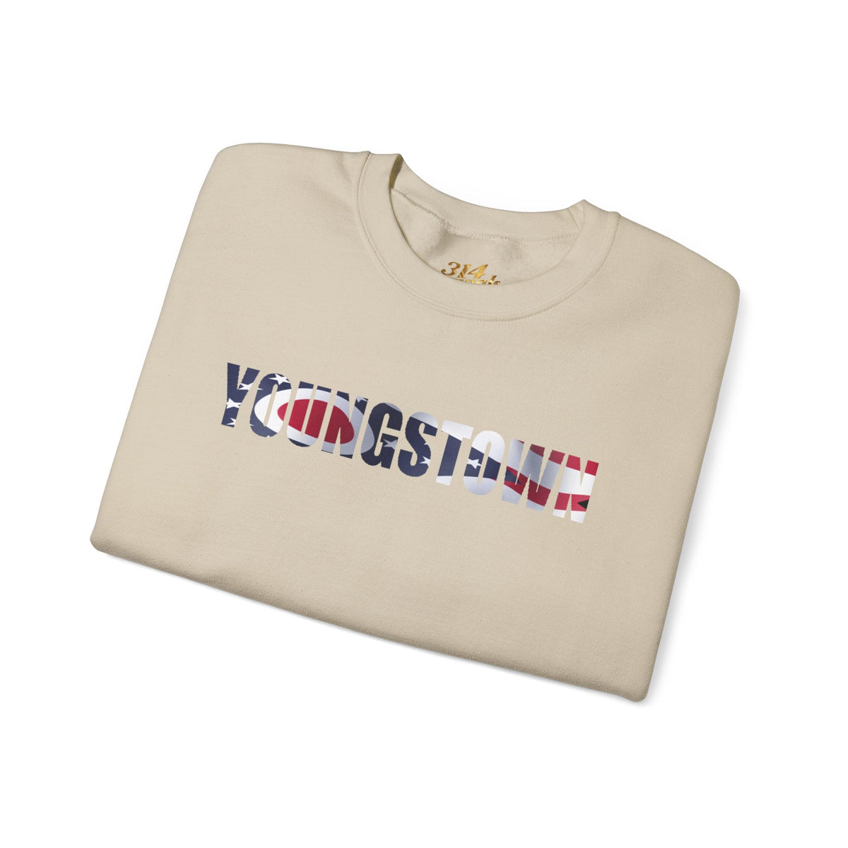 Ohio Flag Crewneck Sweatshirt — Youngstown Ohio State Pride Pullover - 314 Originals