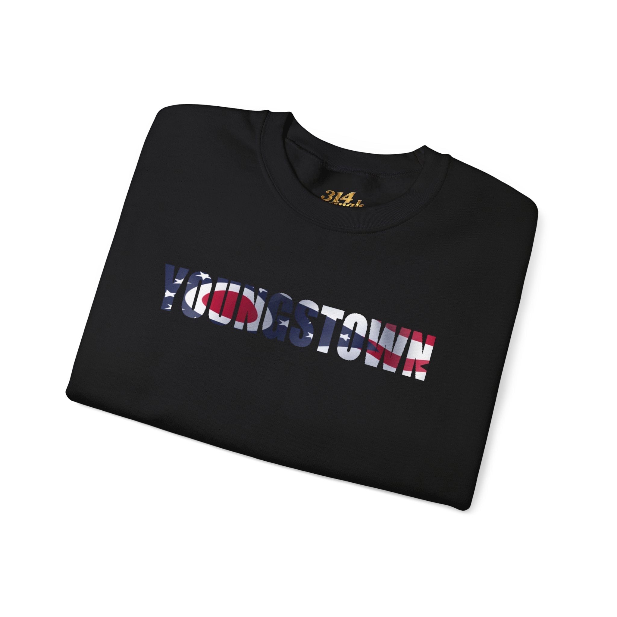 Ohio Flag Crewneck Sweatshirt — Youngstown Ohio State Pride Pullover - 314 Originals