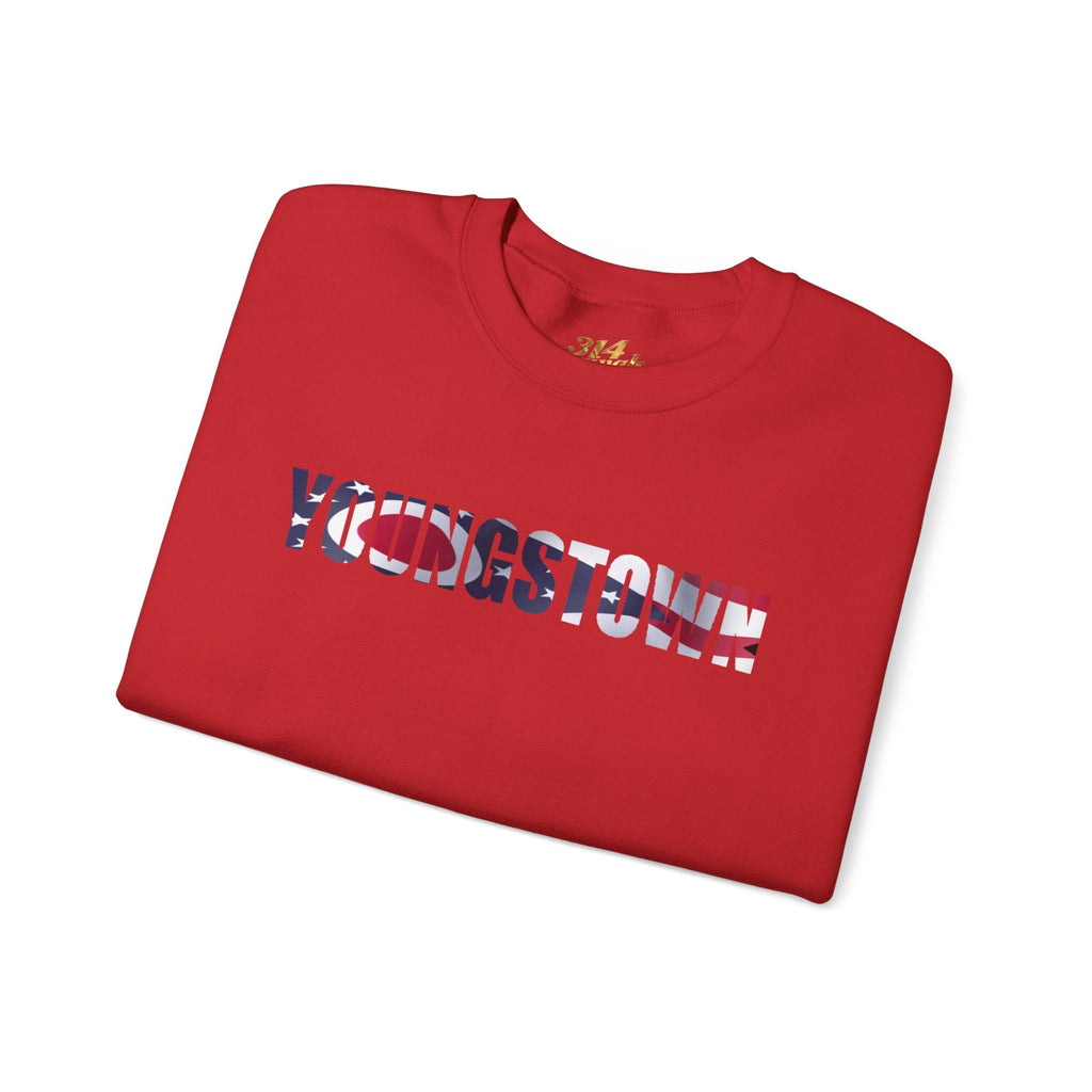 Ohio Flag Crewneck Sweatshirt — Youngstown Ohio State Pride Pullover - 314 Originals