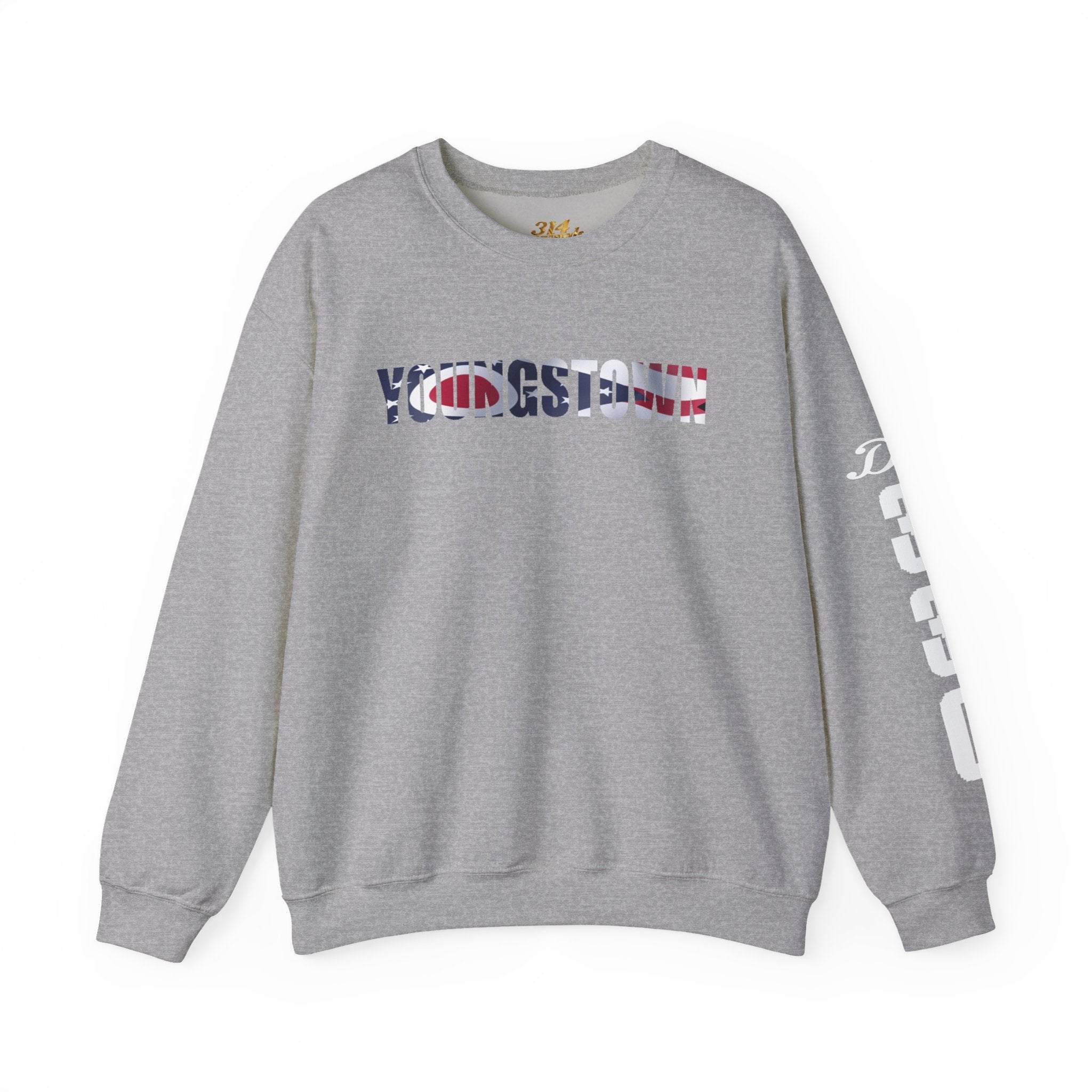 Ohio Flag Crewneck Sweatshirt — Youngstown Ohio State Pride Pullover - 314 Originals