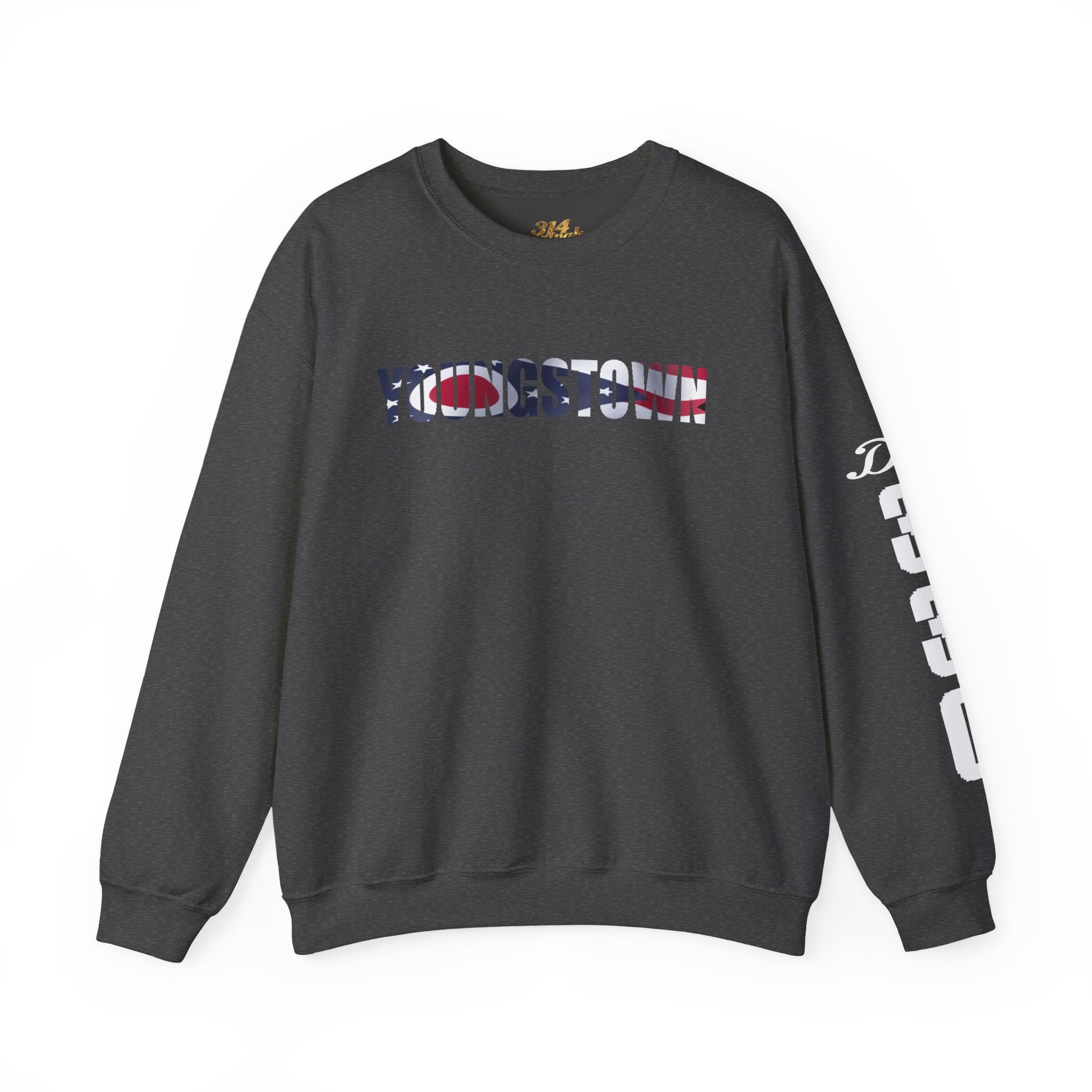 Ohio Flag Crewneck Sweatshirt — Youngstown Ohio State Pride Pullover - 314 Originals