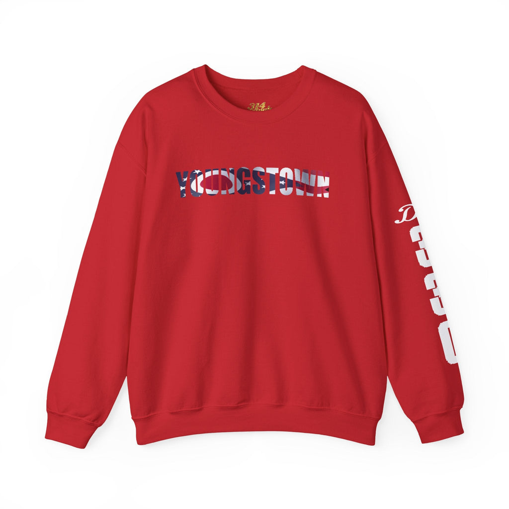 Ohio Flag Crewneck Sweatshirt — Youngstown Ohio State Pride Pullover - 314 Originals