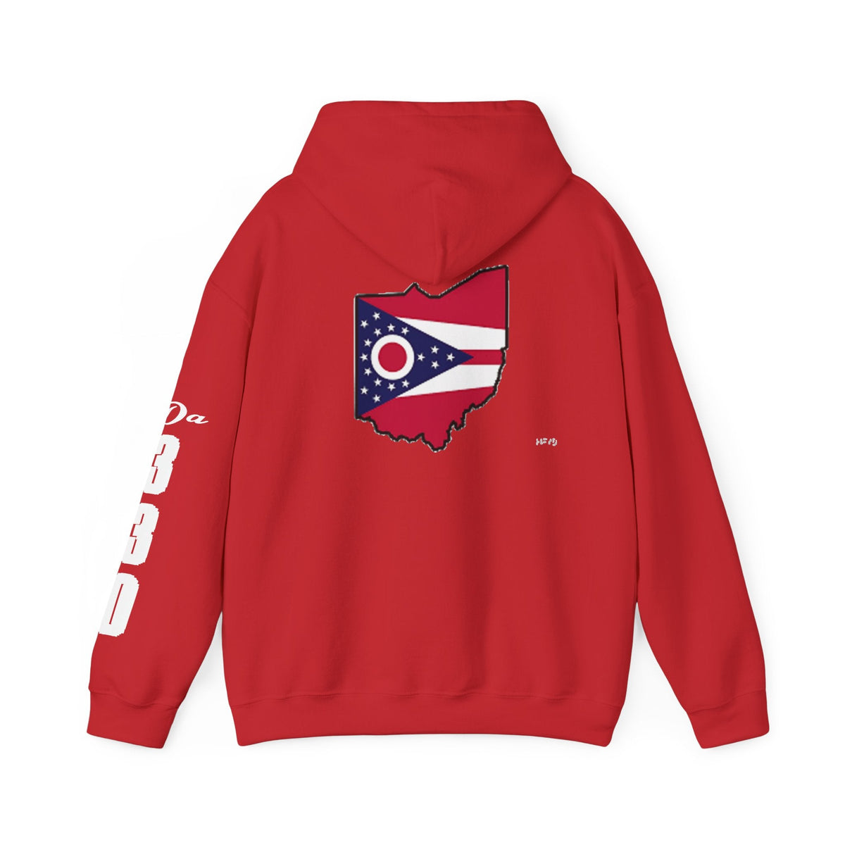 Ohio Flag Hoodie — State Outline - 314 Originals