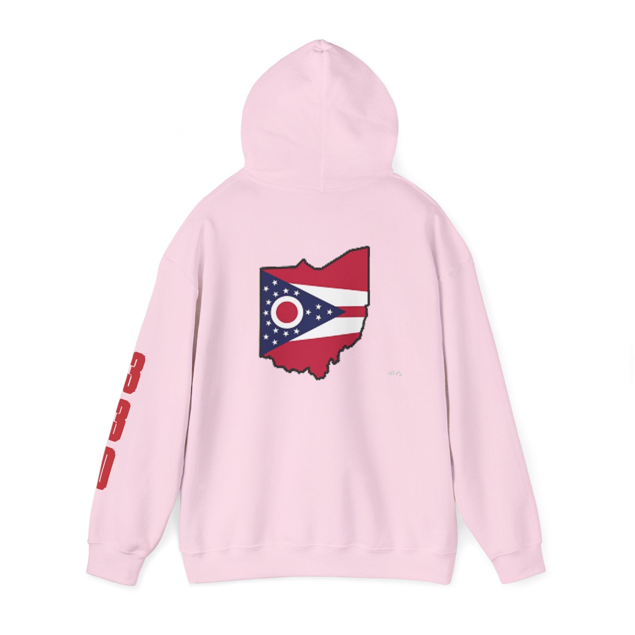 Ohio Flag Hoodie — State Outline - 314 Originals
