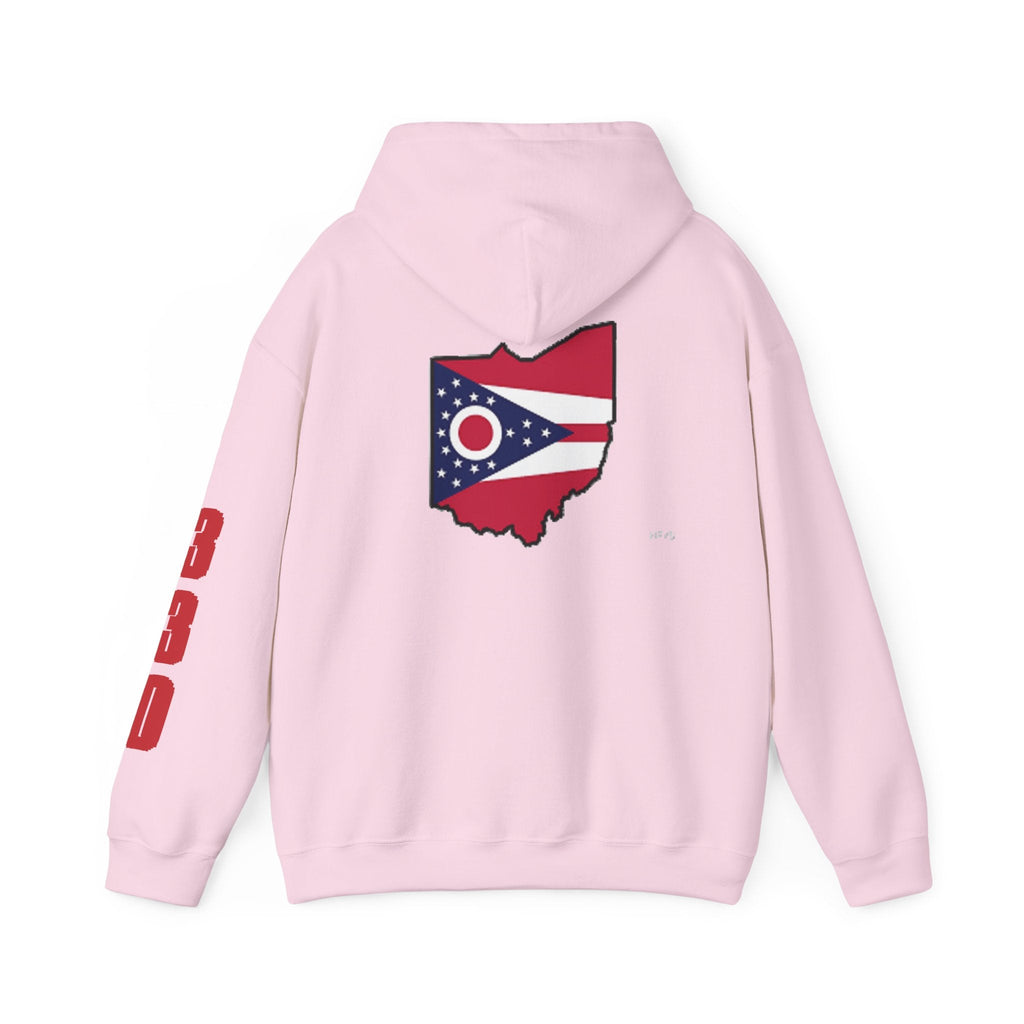 Ohio Flag Hoodie — State Outline - 314 Originals