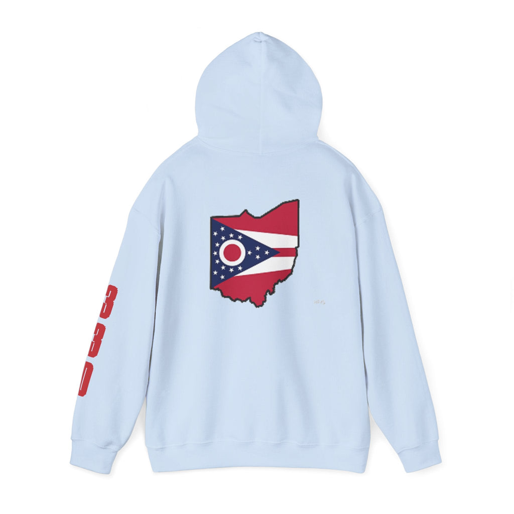Ohio Flag Hoodie — State Outline - 314 Originals