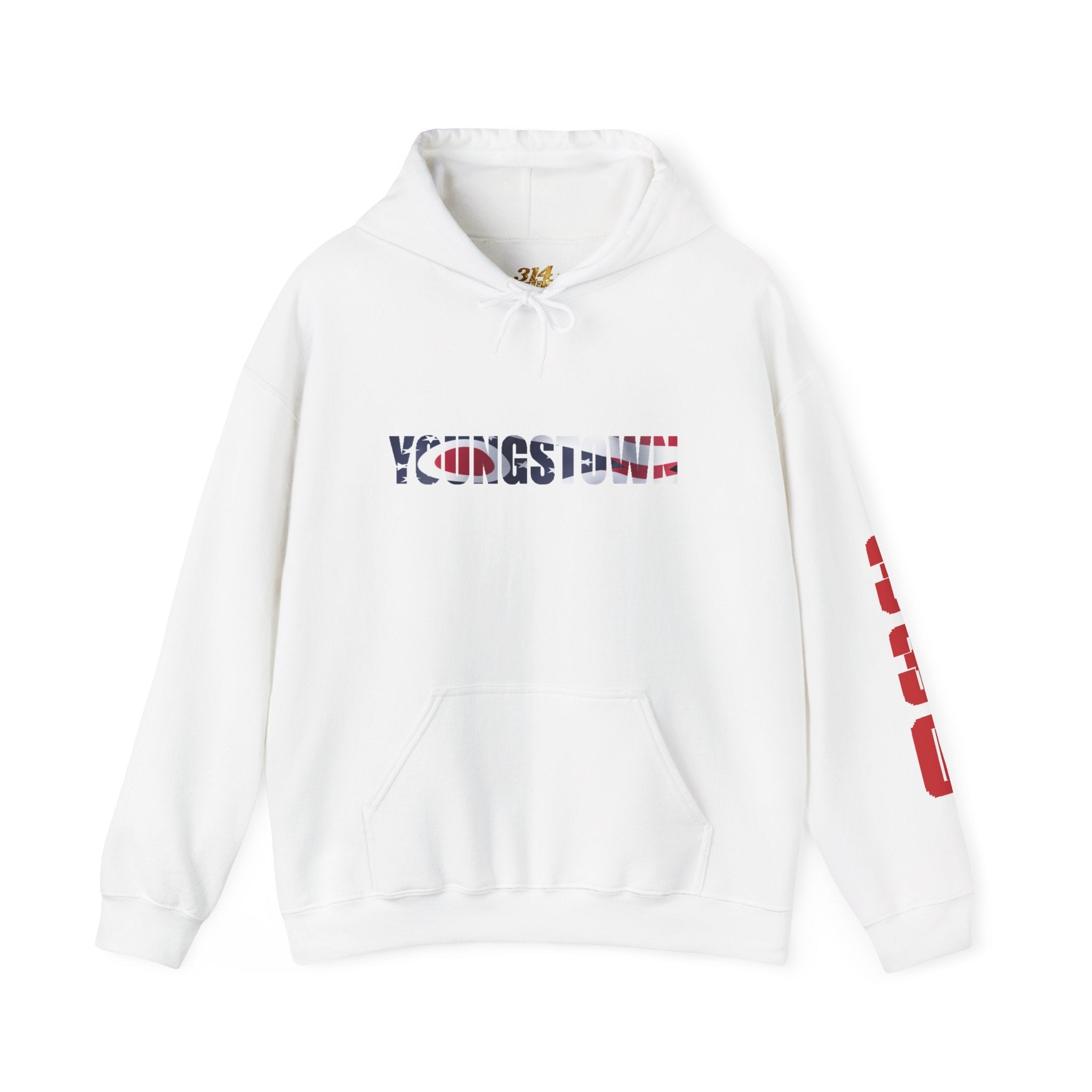Ohio Flag Hoodie — State Outline - 314 Originals