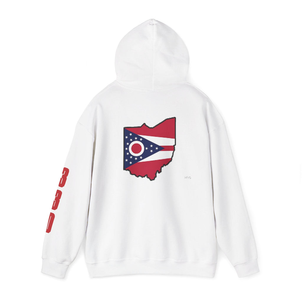Ohio Flag Hoodie — State Outline - 314 Originals