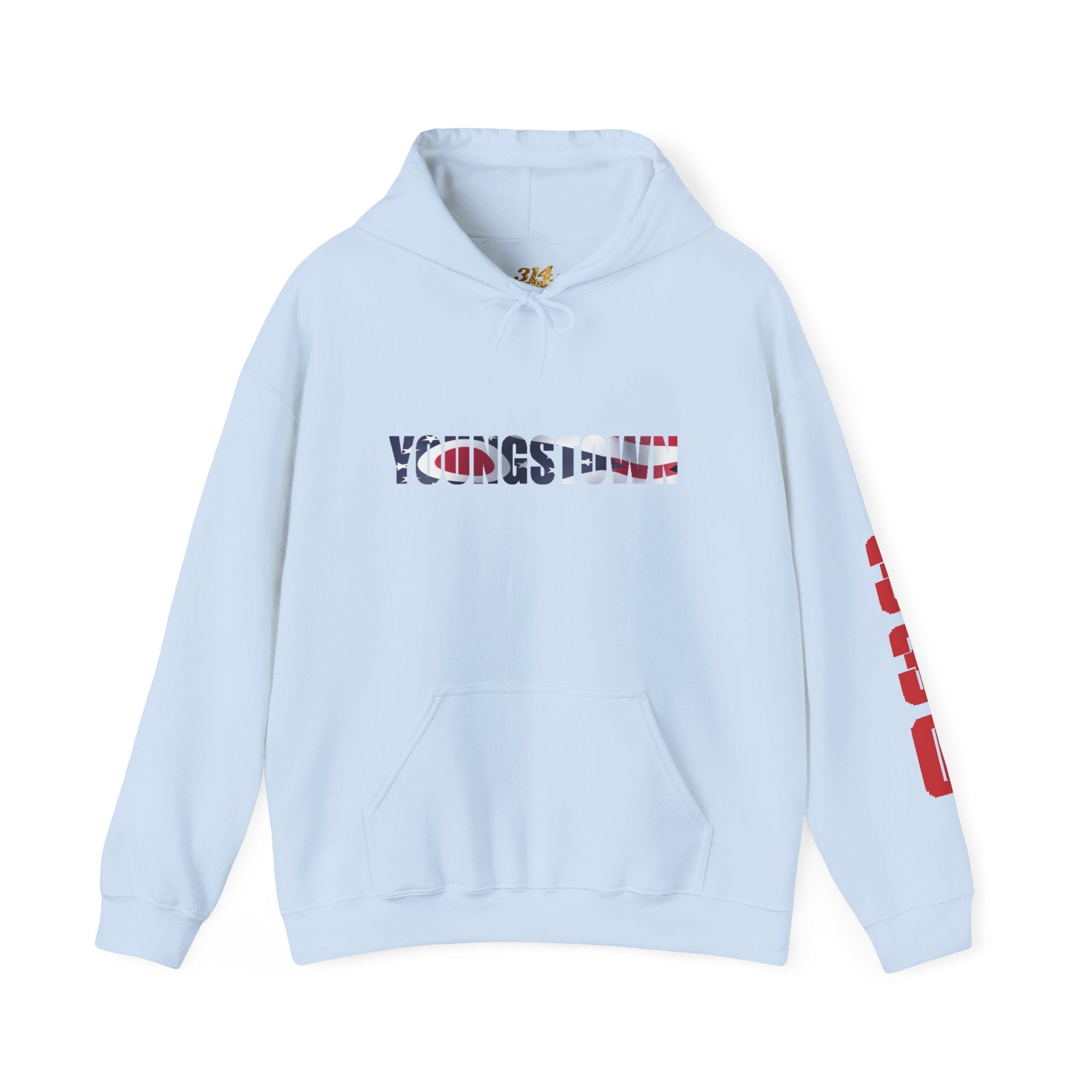 Ohio Flag Hoodie — State Outline - 314 Originals