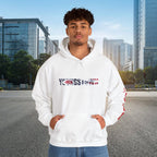 Ohio Flag Hoodie — State Outline with American Stars & Stripes Design - 314 Originals
