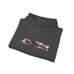 Ohio Flag Hoodie — State Outline with American Stars & Stripes Design - 314 Originals