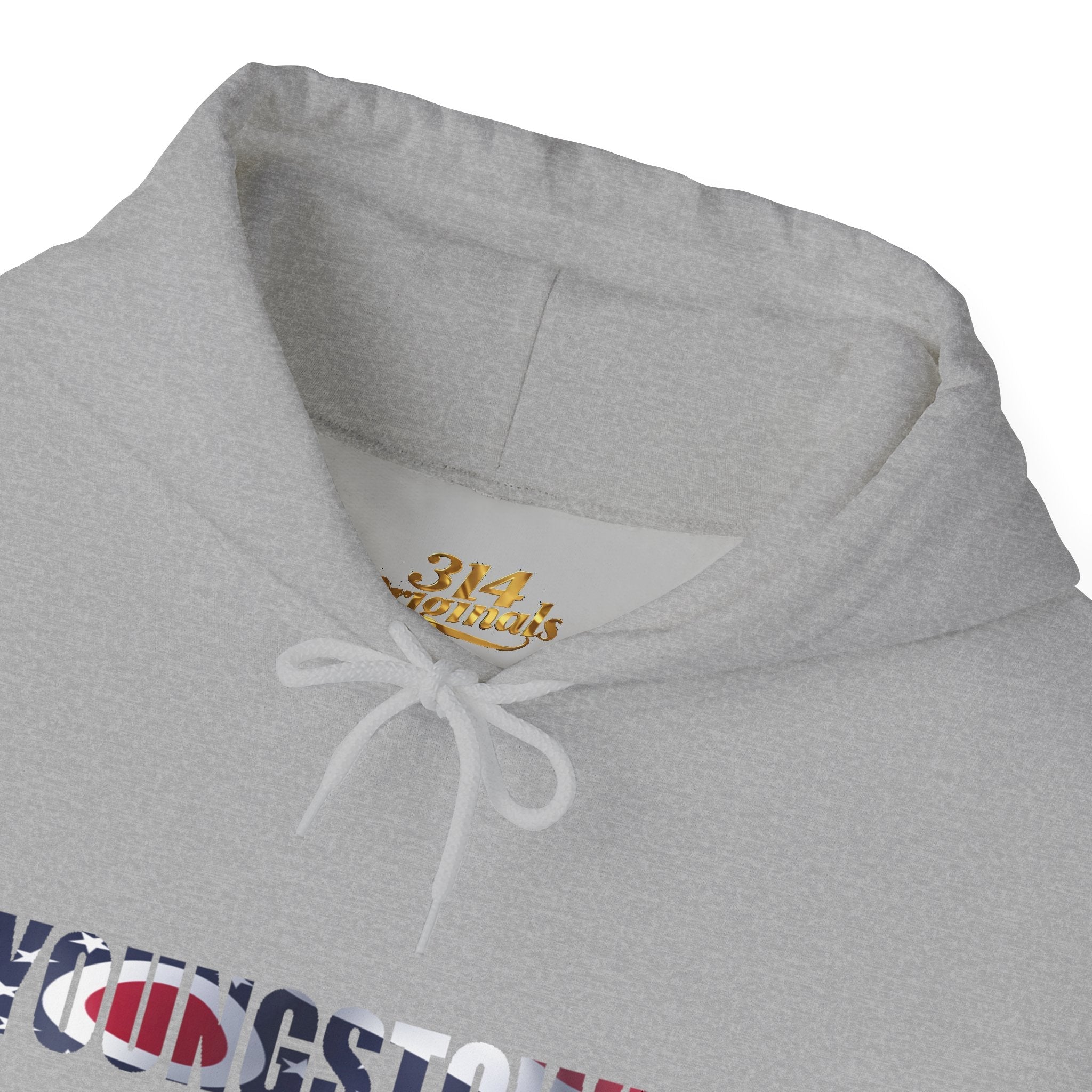 Ohio Flag Hoodie — State Outline with American Stars & Stripes Design - 314 Originals