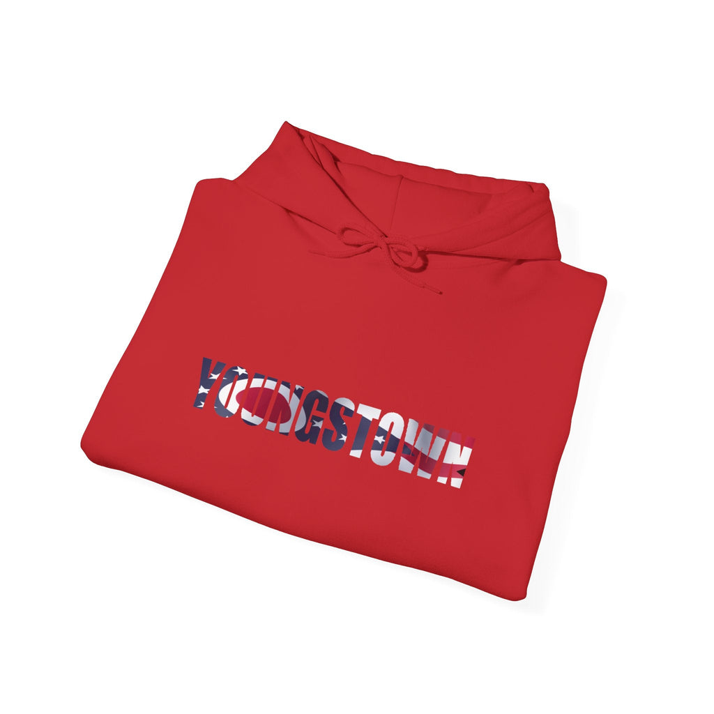 Ohio Flag Hoodie — State Outline with American Stars & Stripes Design - 314 Originals