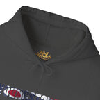Ohio Flag Hoodie — State Outline with American Stars & Stripes Design - 314 Originals