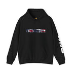 Ohio Flag Hoodie — State Outline with American Stars & Stripes Design - 314 Originals