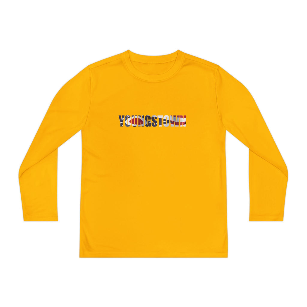 Ohio Flag Youth Long Sleeve Tee — Youngstown Text Graphic - 314 Originals