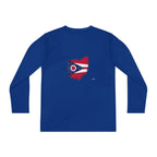Ohio Flag Youth Long Sleeve Tee — Youngstown Text Graphic - 314 Originals